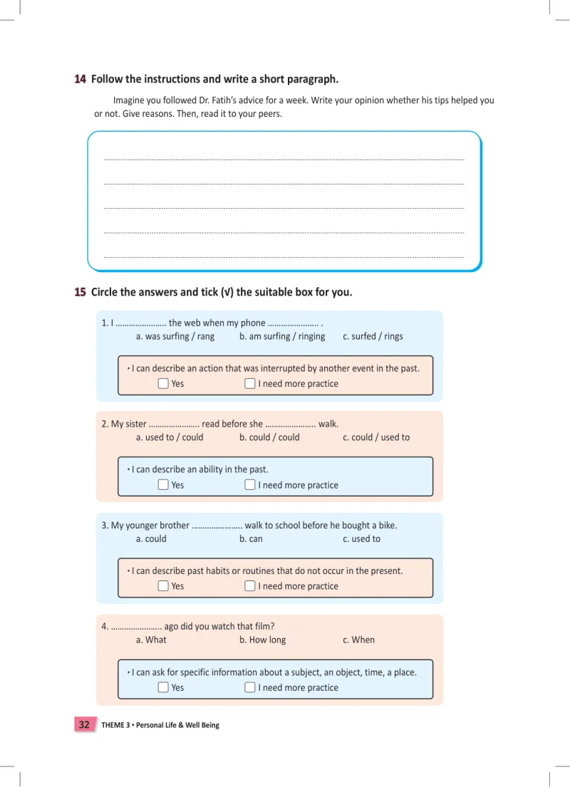 6. Sınıf İngilizce Ders Kitabı Cevapları Meb Yayınları Work Book Sayfa 32