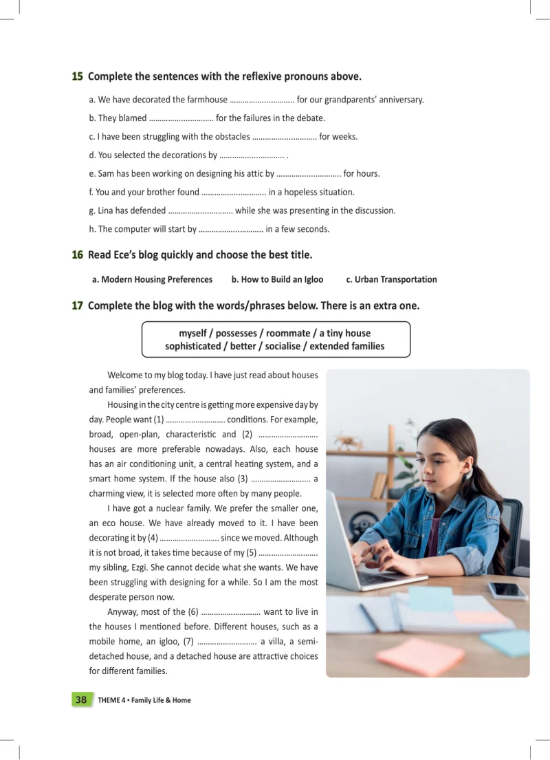 6. Sınıf İngilizce Ders Kitabı Cevapları Meb Yayınları Work Book Sayfa 38