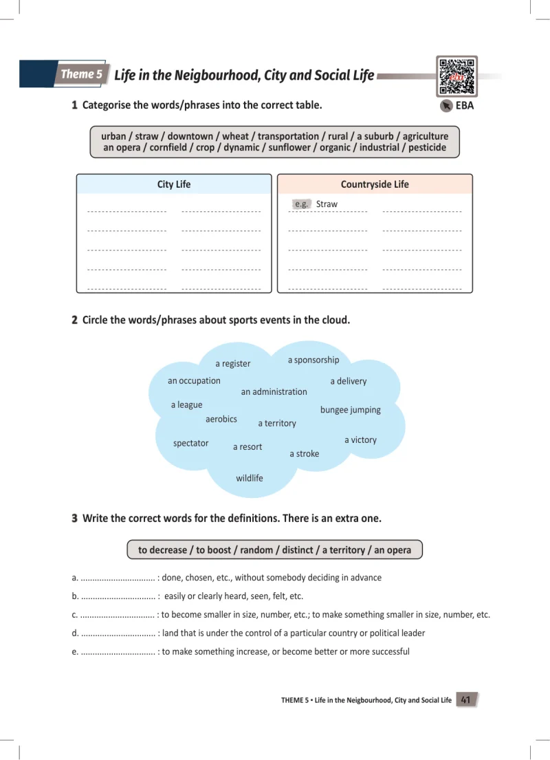 6. Sınıf İngilizce Ders Kitabı Cevapları Meb Yayınları Work Book Sayfa 41
