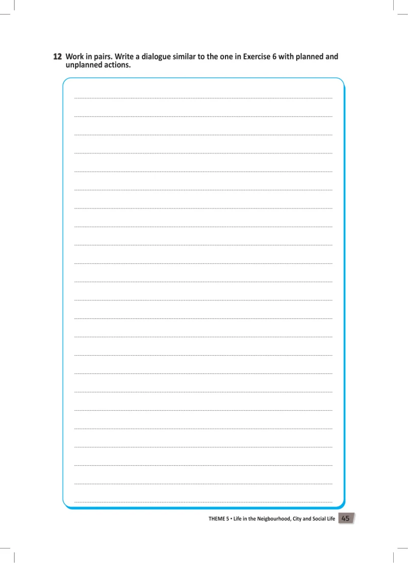 6. Sınıf İngilizce Ders Kitabı Cevapları Meb Yayınları Work Book Sayfa 45