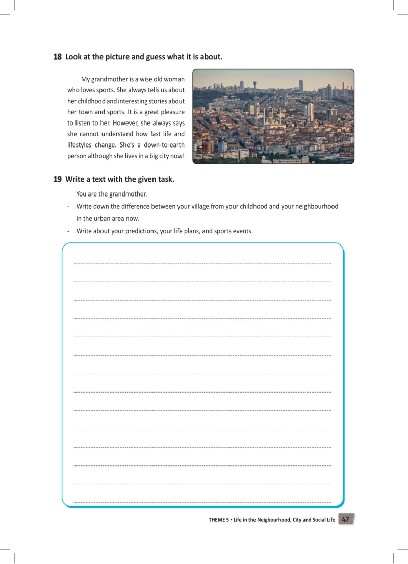6. Sınıf İngilizce Ders Kitabı Cevapları Meb Yayınları Work Book Sayfa 47