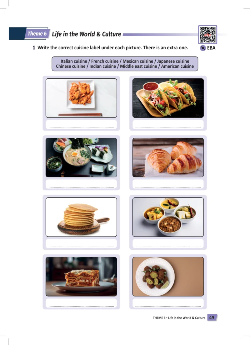 6. Sınıf İngilizce Ders Kitabı Cevapları Meb Yayınları Work Book Sayfa 49
