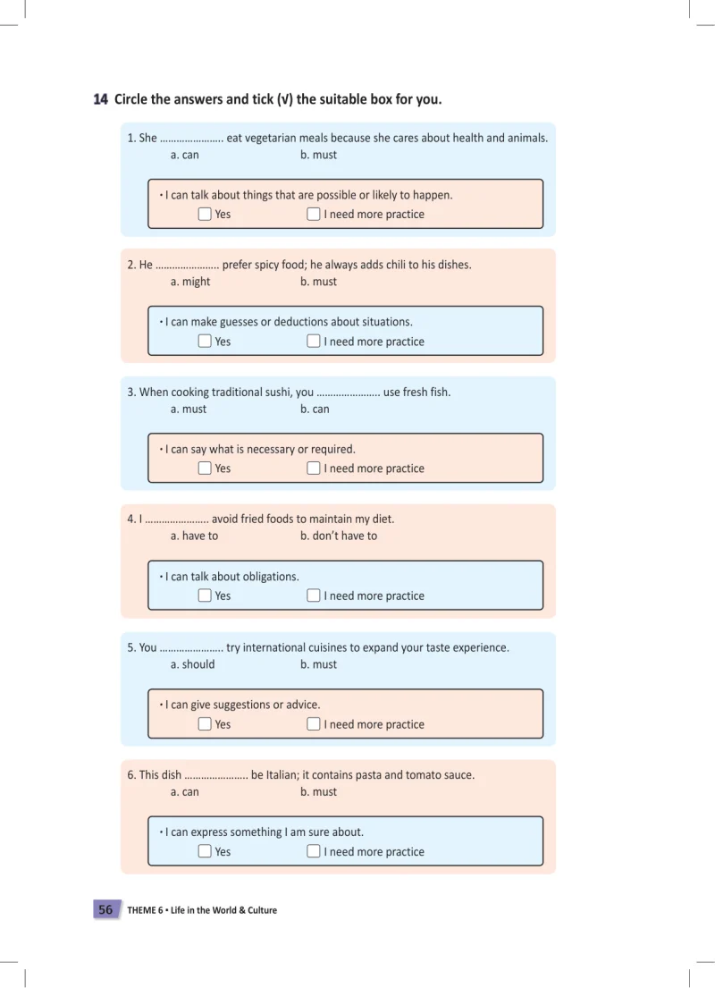 6. Sınıf İngilizce Ders Kitabı Cevapları Meb Yayınları Work Book Sayfa 56