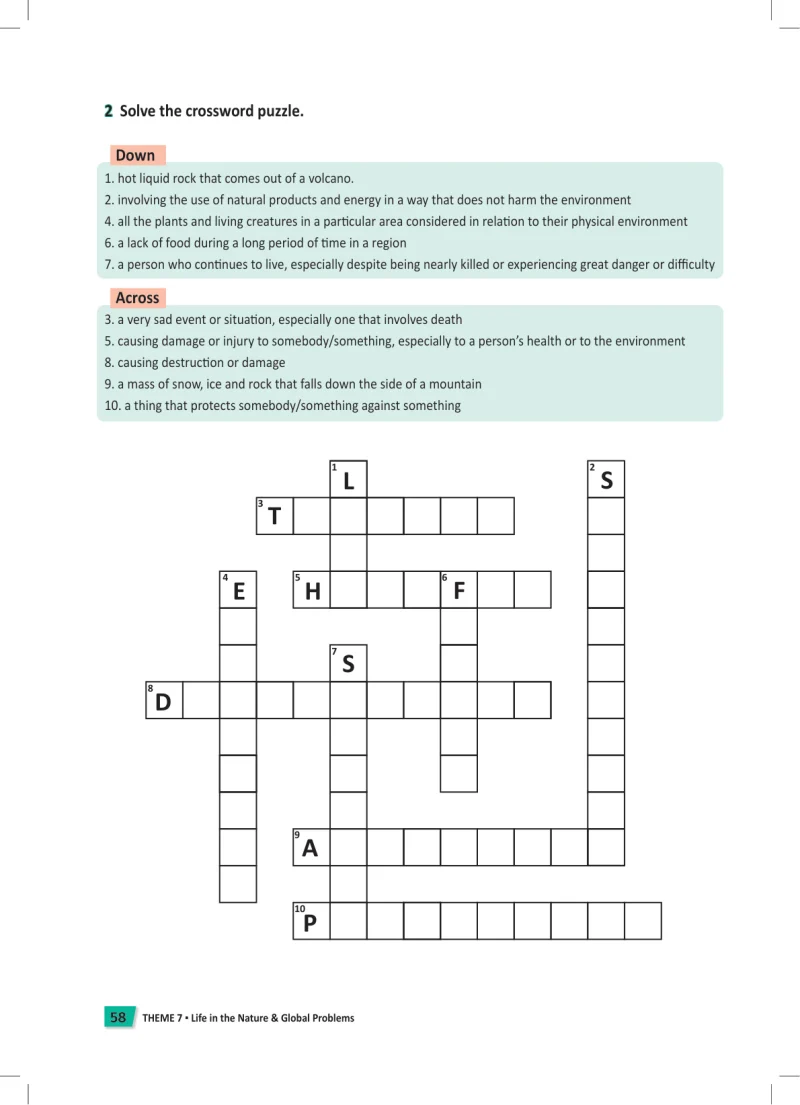6. Sınıf İngilizce Ders Kitabı Cevapları Meb Yayınları Work Book Sayfa 58