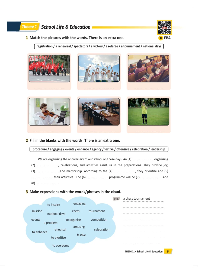 6. Sınıf İngilizce Ders Kitabı Cevapları Meb Yayınları Work Book Sayfa 9