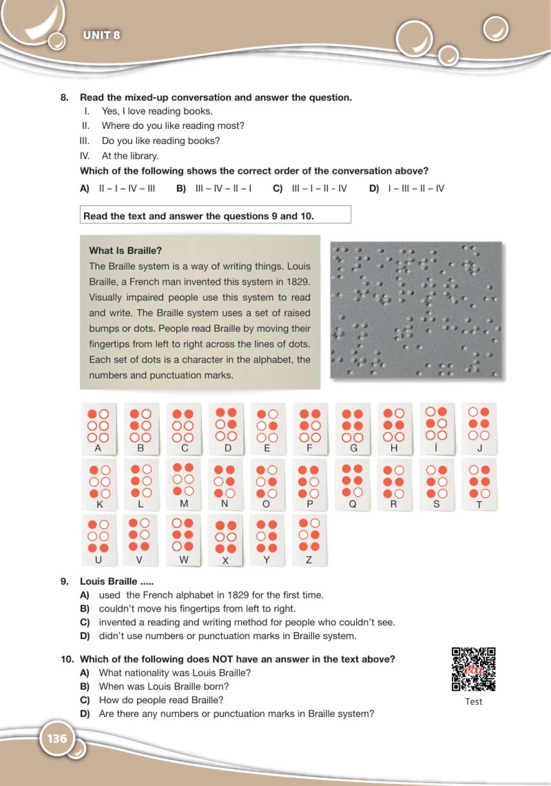 6. Sınıf İngilizce Ders Kitabı Cevapları Özgün Yayınları Sayfa 136
