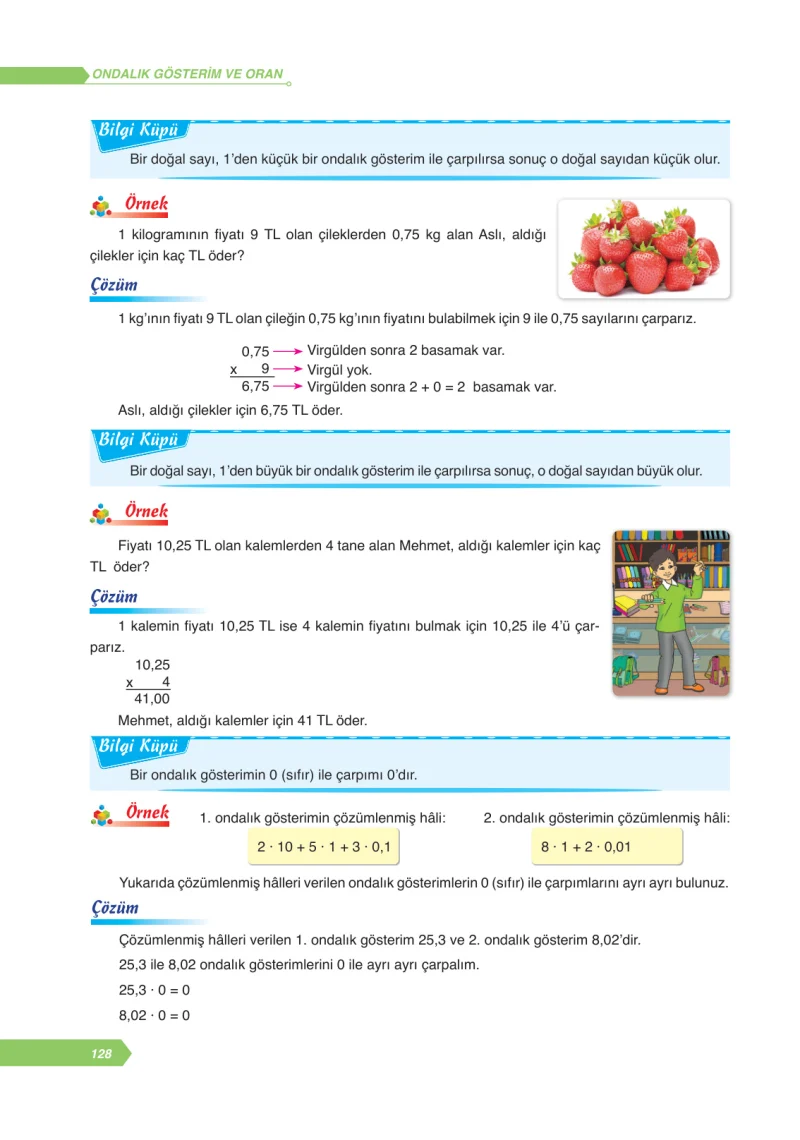 6. Sınıf Matematik Ders Kitabı Cevapları Ata Yayınları Sayfa 128