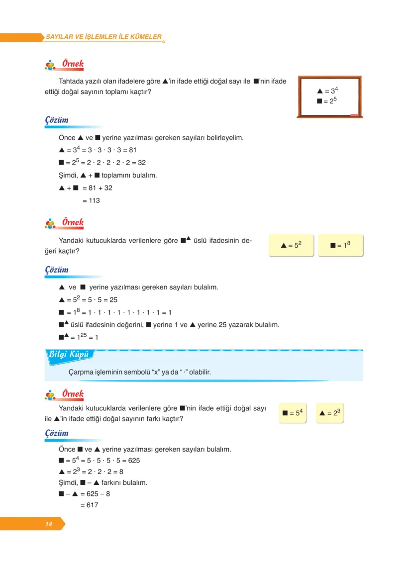 6. Sınıf Matematik Ders Kitabı Cevapları Ata Yayınları Sayfa 14