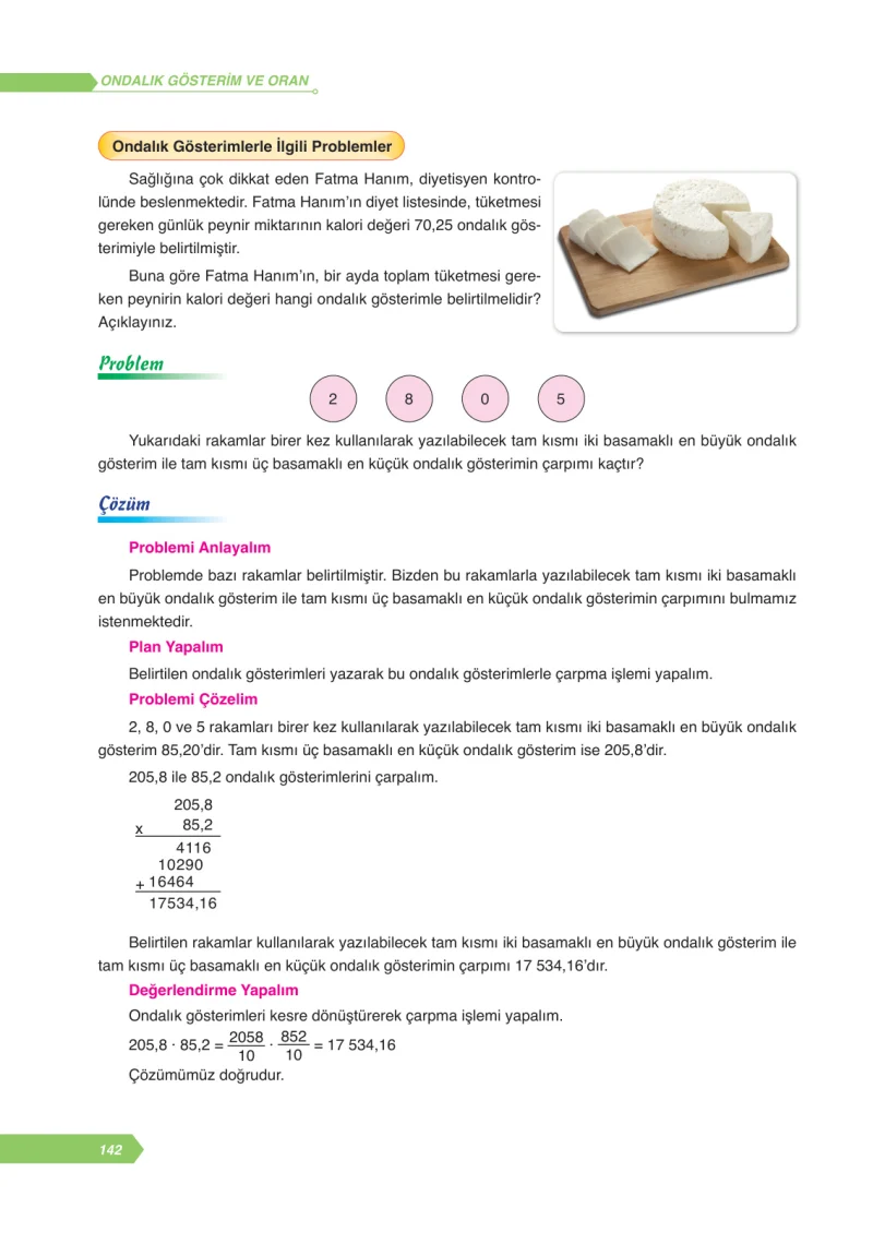 6. Sınıf Matematik Ders Kitabı Cevapları Ata Yayınları Sayfa 142