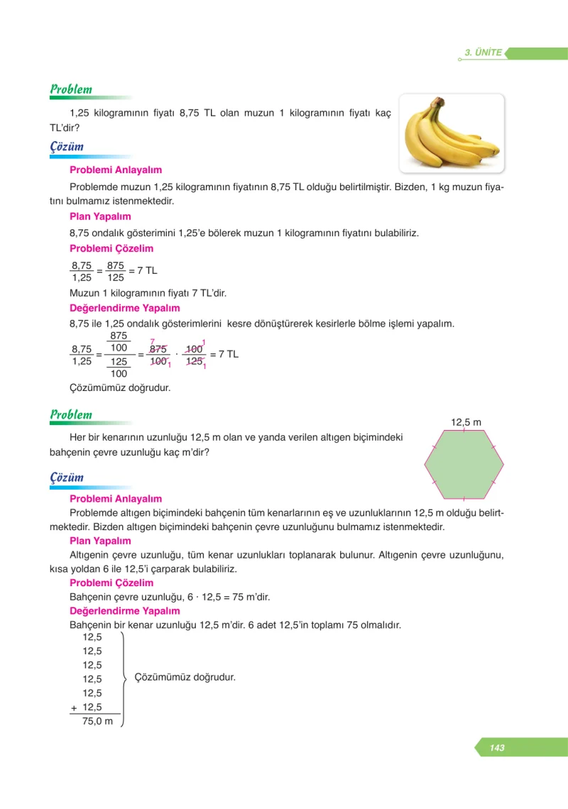 6. Sınıf Matematik Ders Kitabı Cevapları Ata Yayınları Sayfa 143
