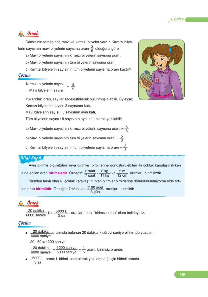 6. Sınıf Matematik Ders Kitabı Cevapları Ata Yayınları Sayfa 149