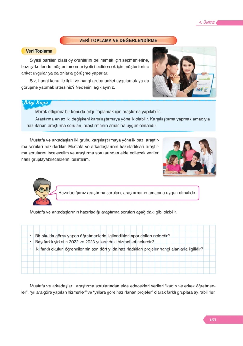 6. Sınıf Matematik Ders Kitabı Cevapları Ata Yayınları Sayfa 163