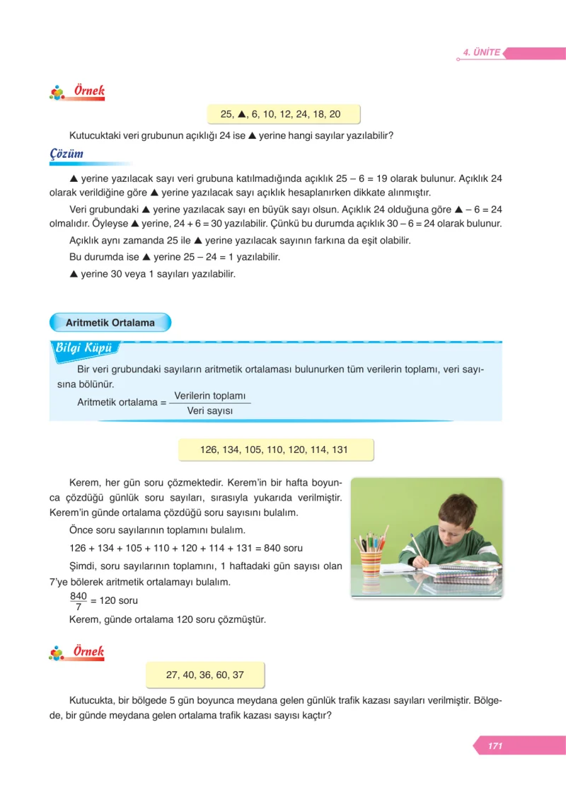 6. Sınıf Matematik Ders Kitabı Cevapları Ata Yayınları Sayfa 171