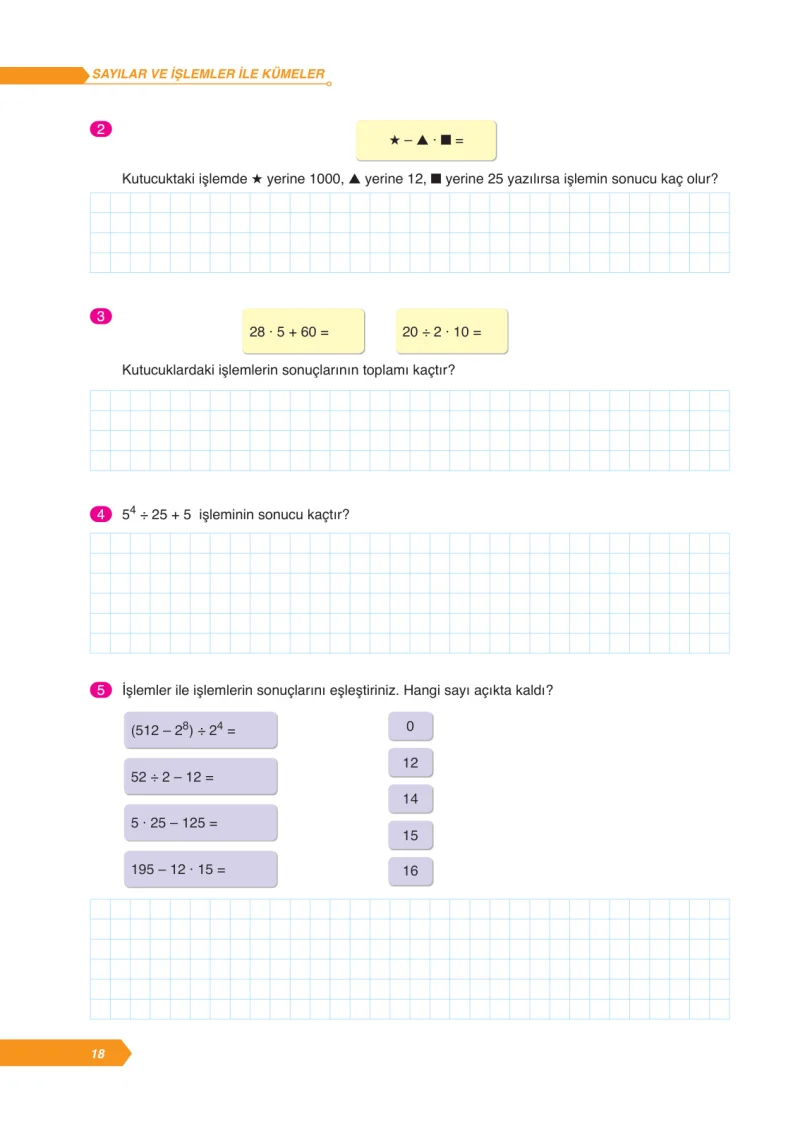 6. Sınıf Matematik Ders Kitabı Cevapları Ata Yayınları Sayfa 18