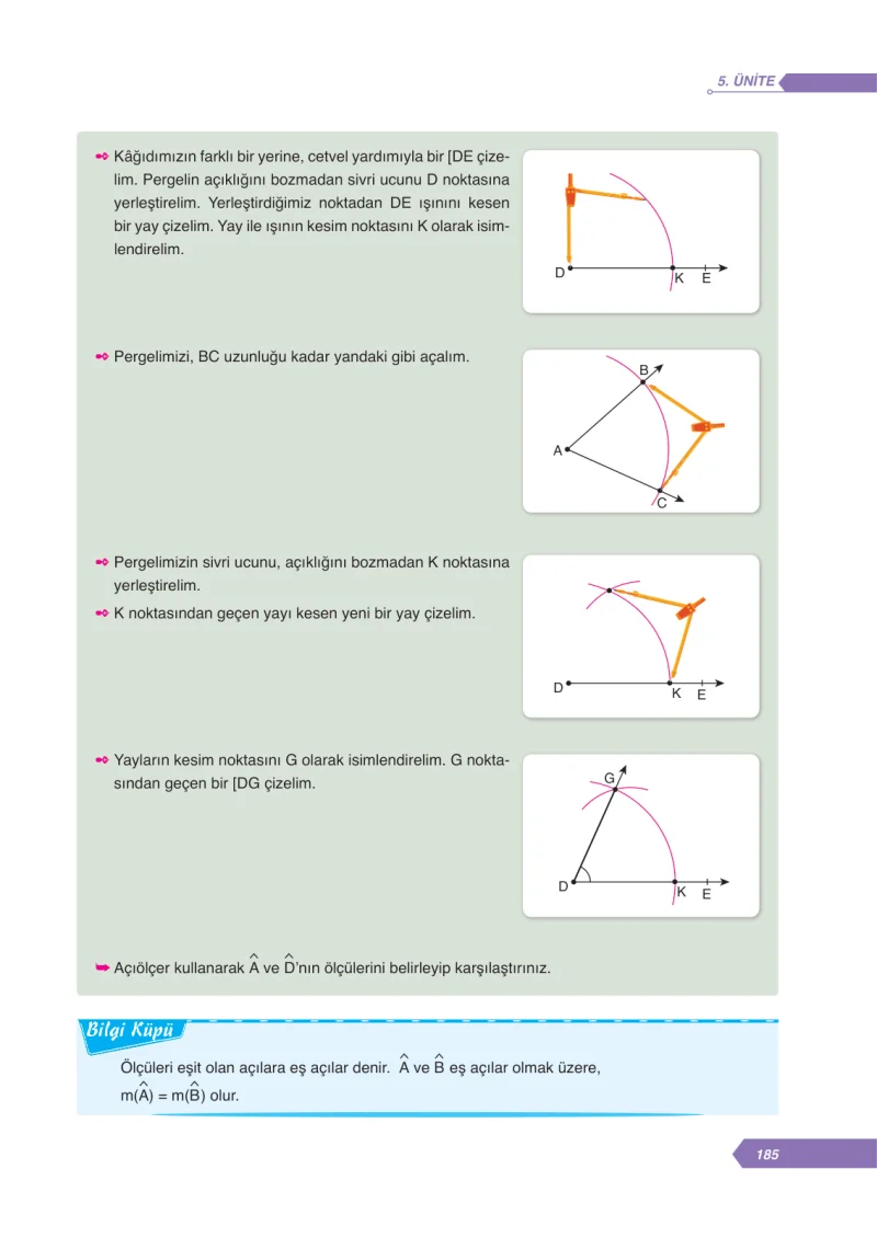 6. Sınıf Matematik Ders Kitabı Cevapları Ata Yayınları Sayfa 185