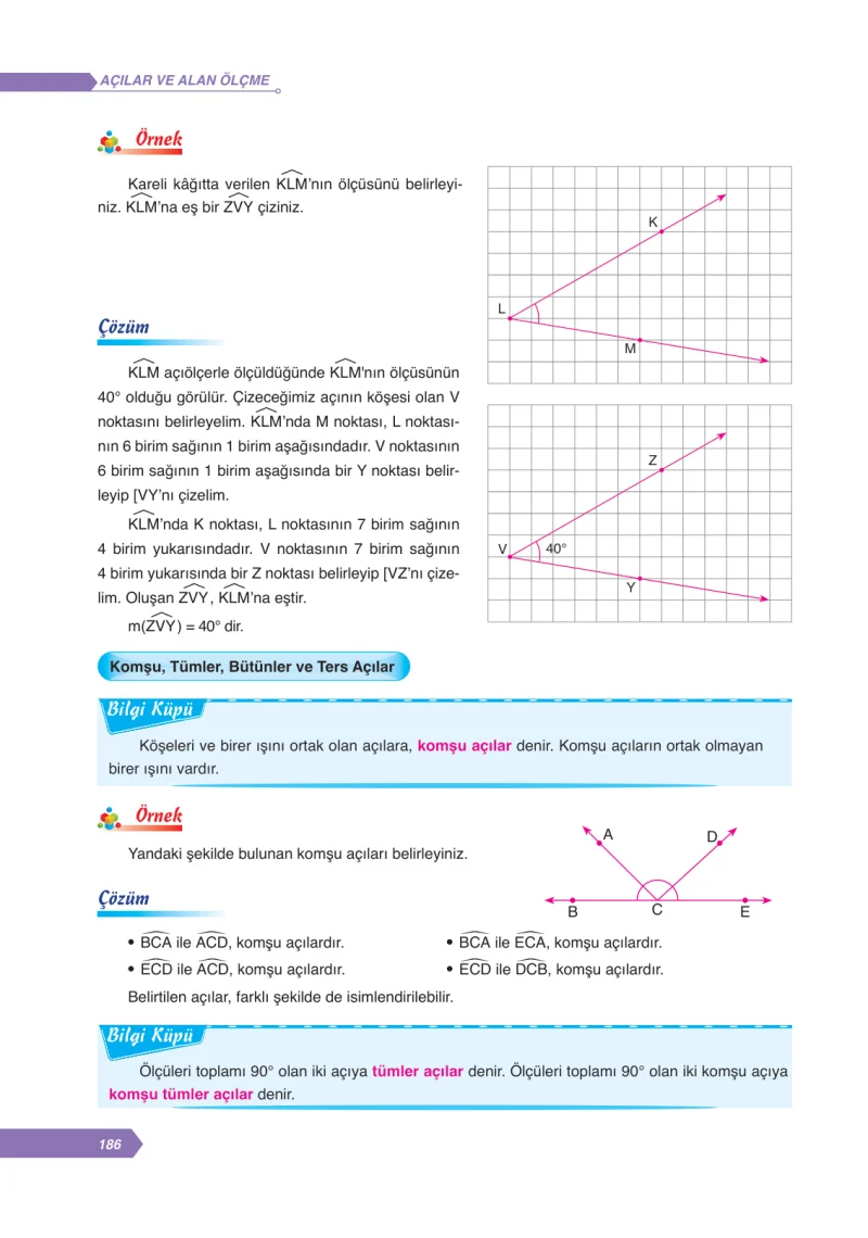 6. Sınıf Matematik Ders Kitabı Cevapları Ata Yayınları Sayfa 186