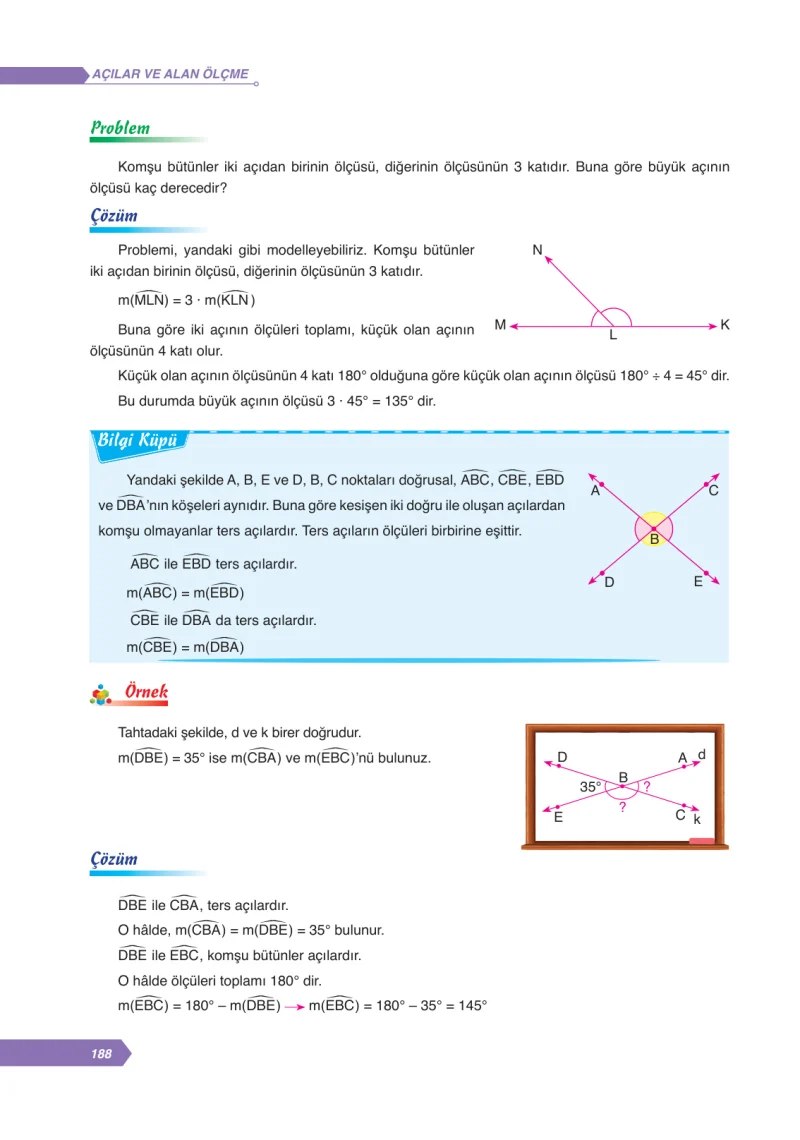 6. Sınıf Matematik Ders Kitabı Cevapları Ata Yayınları Sayfa 188