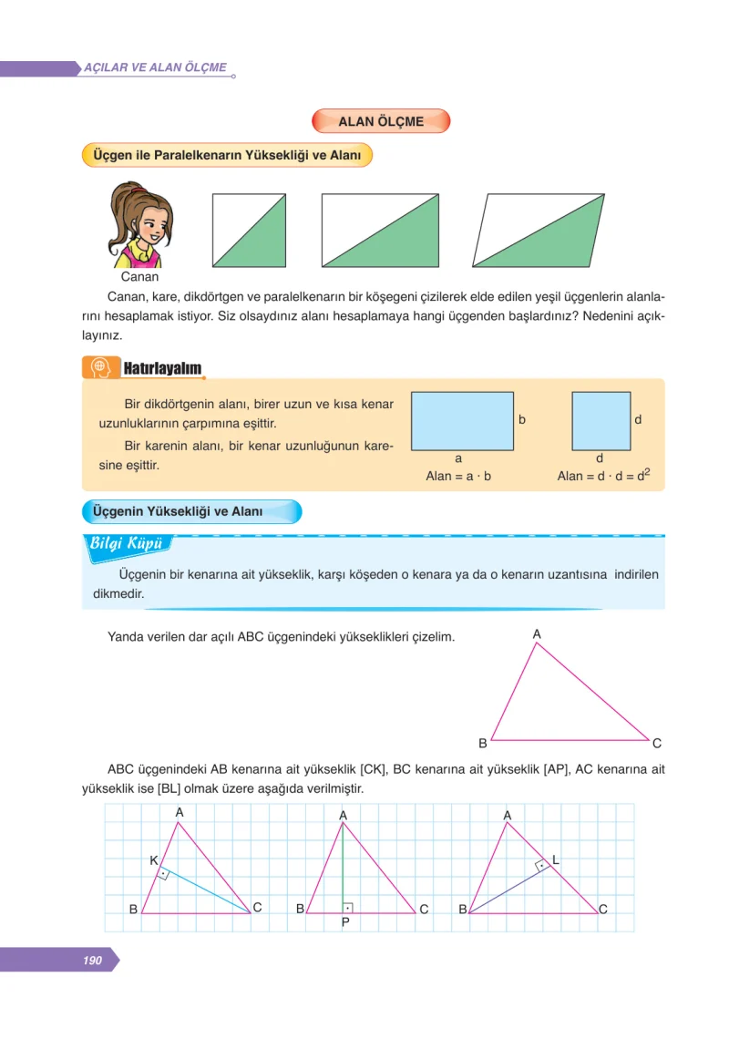 6. Sınıf Matematik Ders Kitabı Cevapları Ata Yayınları Sayfa 190