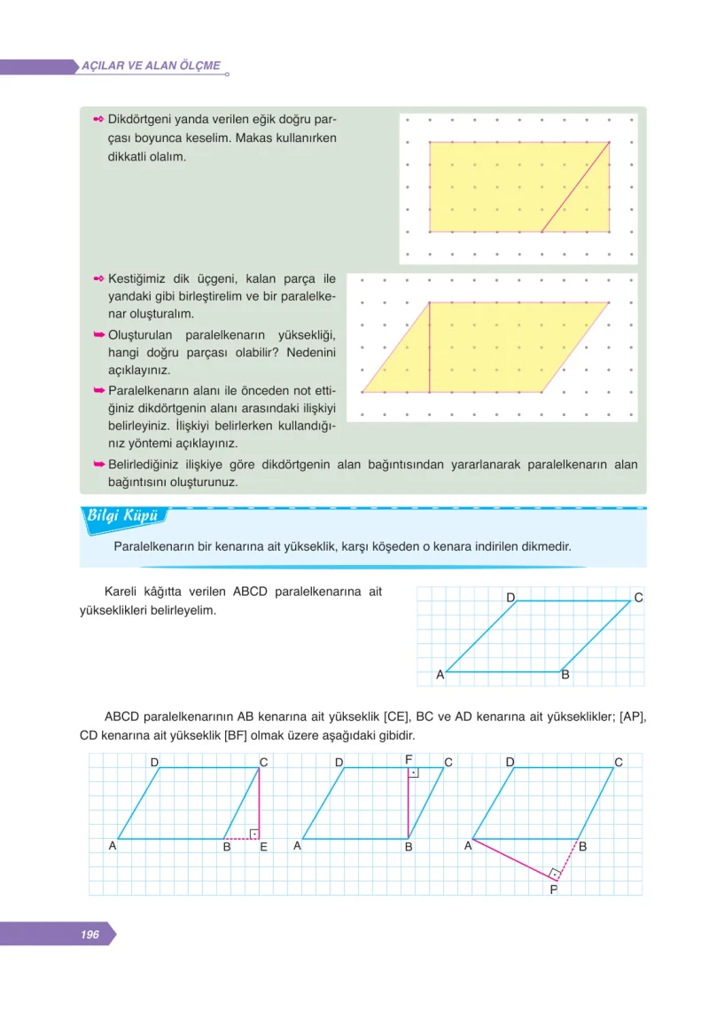 6. Sınıf Matematik Ders Kitabı Cevapları Ata Yayınları Sayfa 196