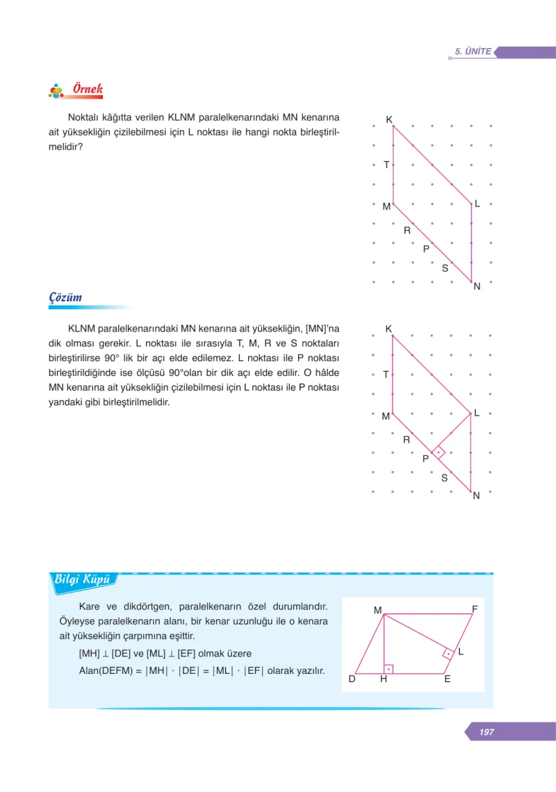 6. Sınıf Matematik Ders Kitabı Cevapları Ata Yayınları Sayfa 197