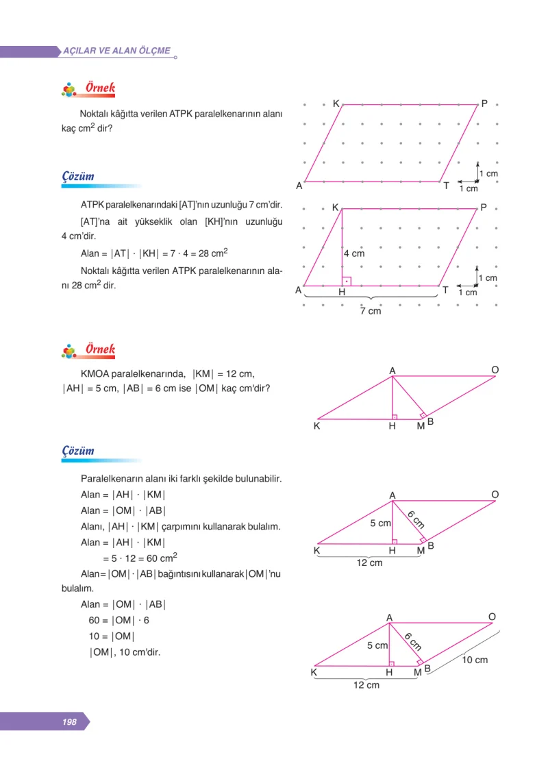 6. Sınıf Matematik Ders Kitabı Cevapları Ata Yayınları Sayfa 198