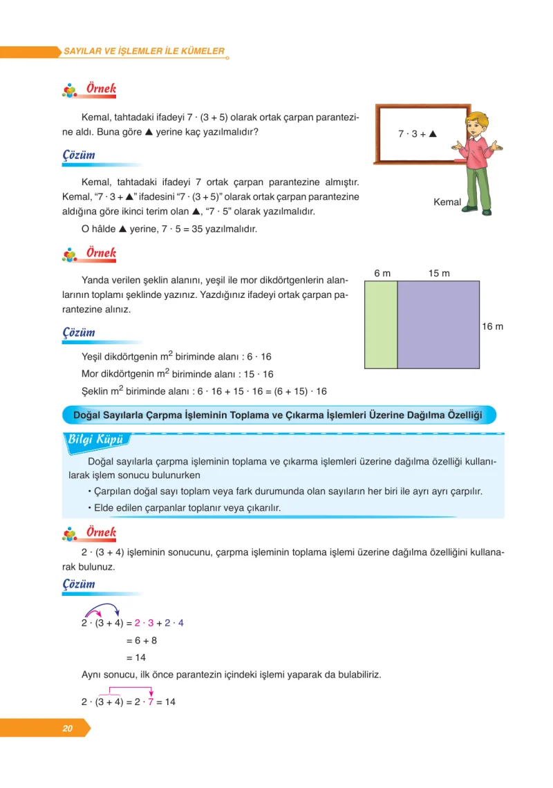 6. Sınıf Matematik Ders Kitabı Cevapları Ata Yayınları Sayfa 20