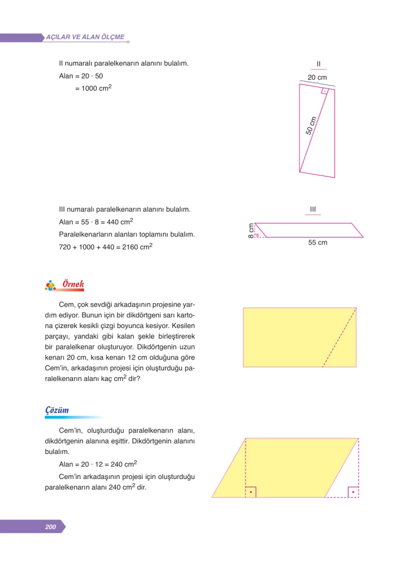 6. Sınıf Matematik Ders Kitabı Cevapları Ata Yayınları Sayfa 200
