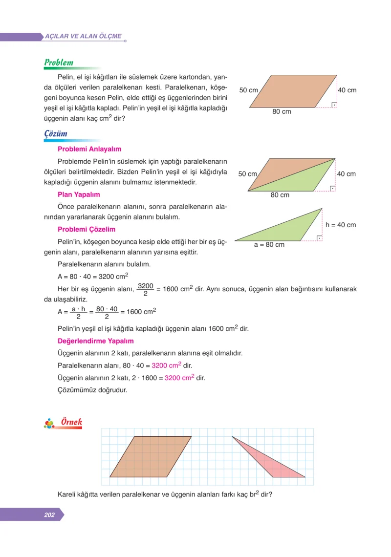 6. Sınıf Matematik Ders Kitabı Cevapları Ata Yayınları Sayfa 202