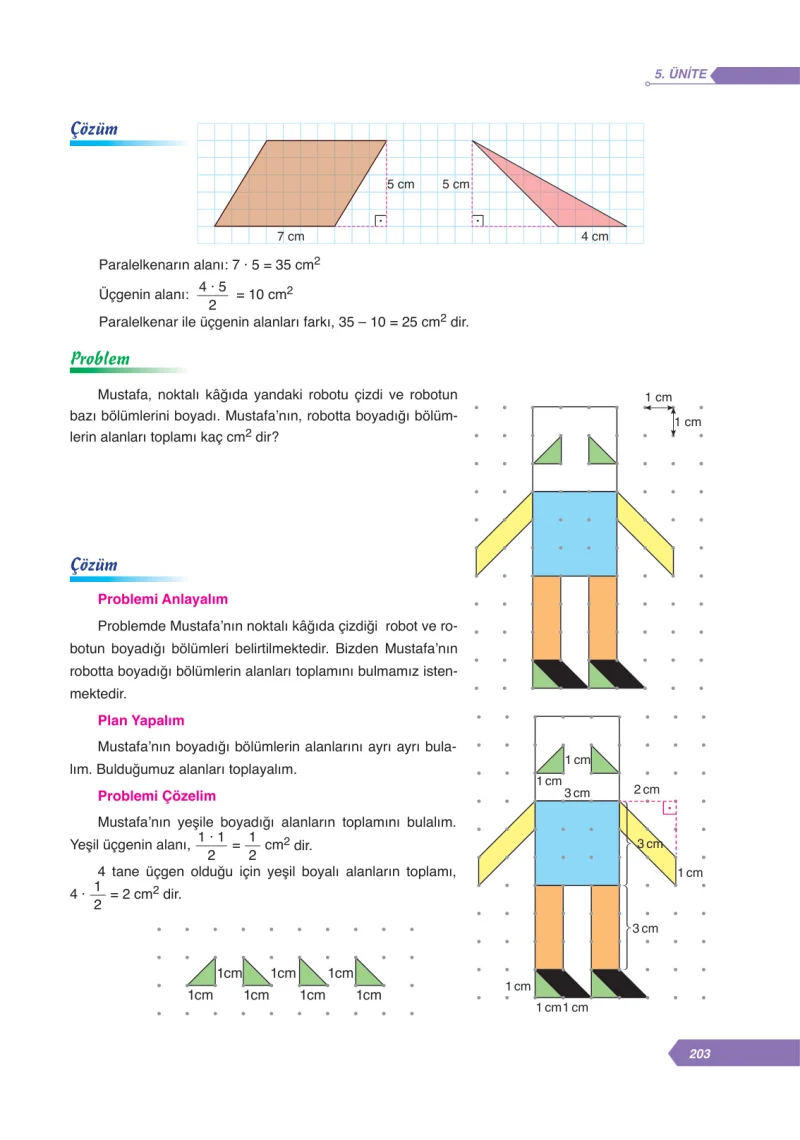 6. Sınıf Matematik Ders Kitabı Cevapları Ata Yayınları Sayfa 203