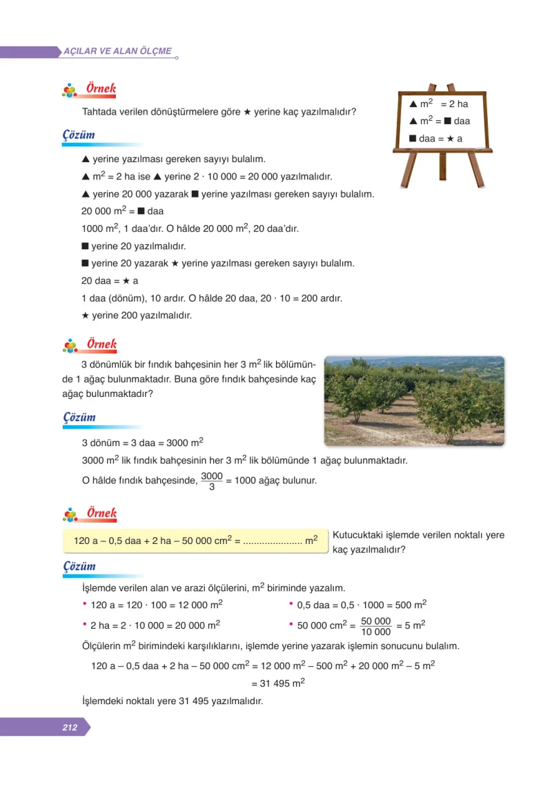 6. Sınıf Matematik Ders Kitabı Cevapları Ata Yayınları Sayfa 212