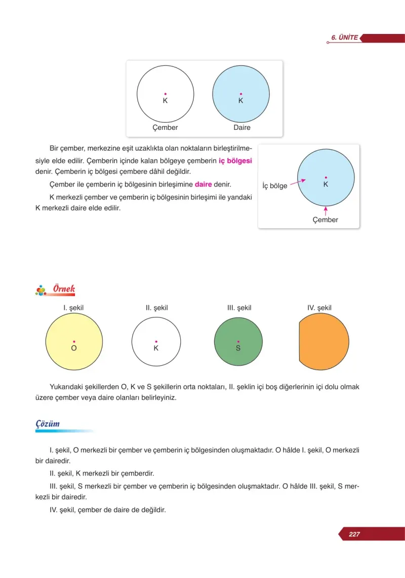6. Sınıf Matematik Ders Kitabı Cevapları Ata Yayınları Sayfa 227