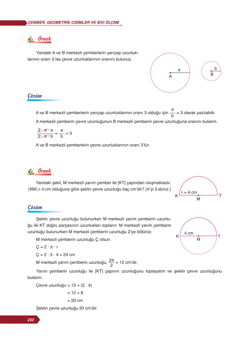 6. Sınıf Matematik Ders Kitabı Cevapları Ata Yayınları Sayfa 232