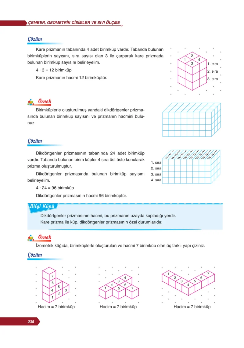 6. Sınıf Matematik Ders Kitabı Cevapları Ata Yayınları Sayfa 238