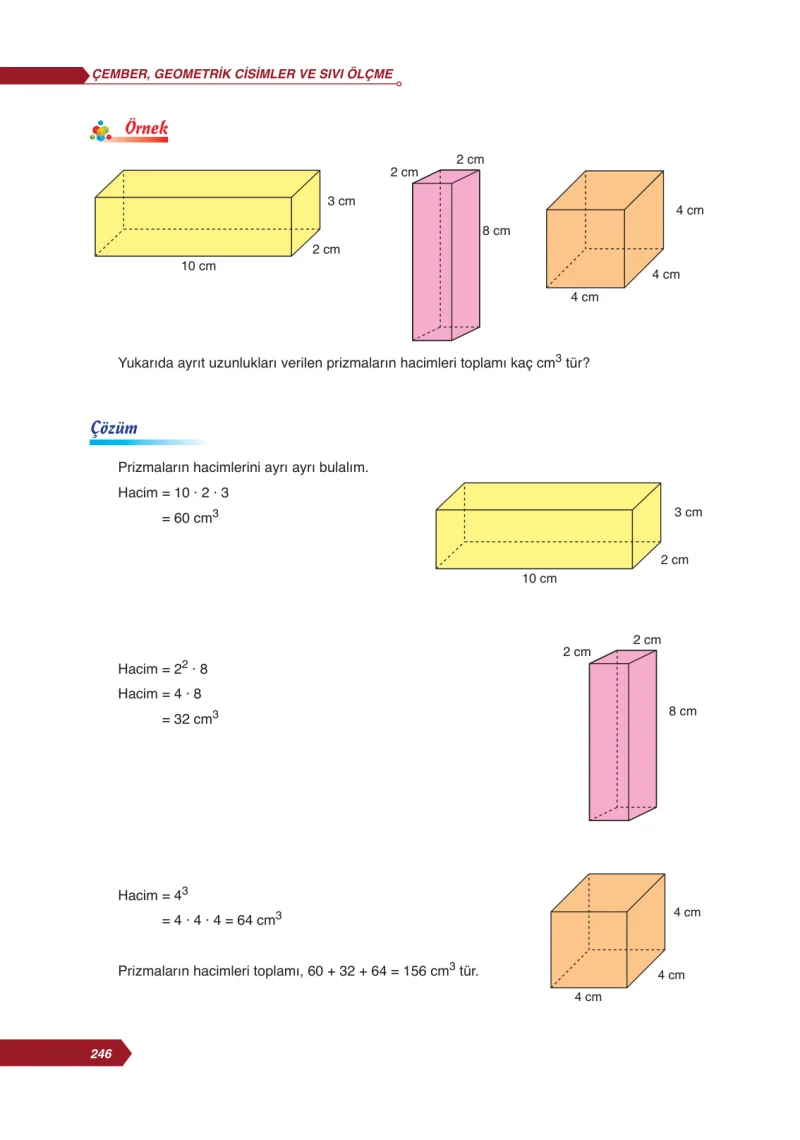 6. Sınıf Matematik Ders Kitabı Cevapları Ata Yayınları Sayfa 246