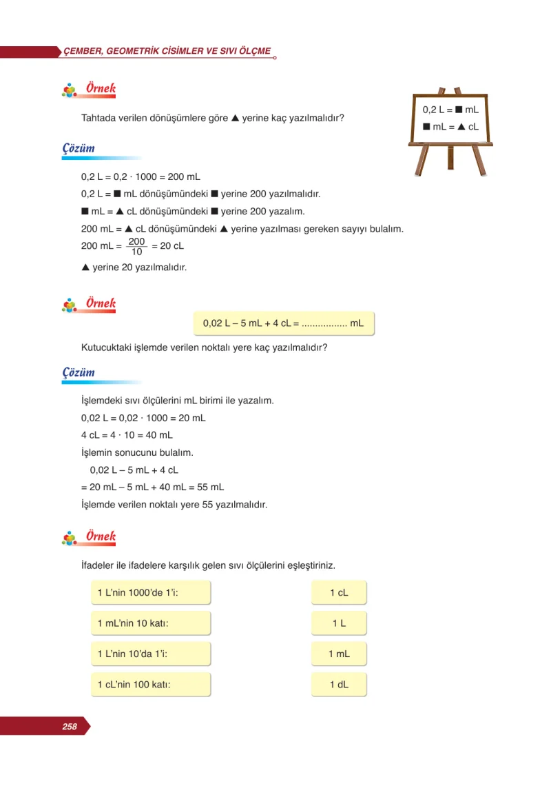 6. Sınıf Matematik Ders Kitabı Cevapları Ata Yayınları Sayfa 258