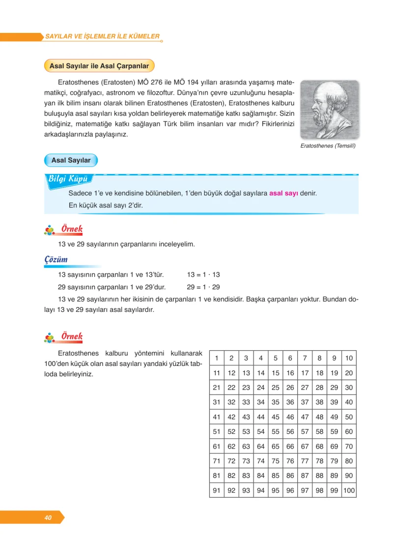 6. Sınıf Matematik Ders Kitabı Cevapları Ata Yayınları Sayfa 40