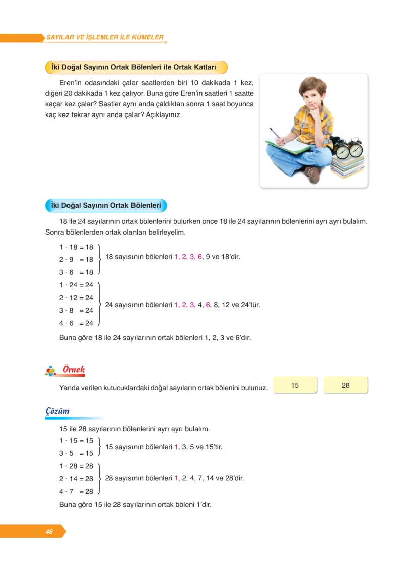 6. Sınıf Matematik Ders Kitabı Cevapları Ata Yayınları Sayfa 46