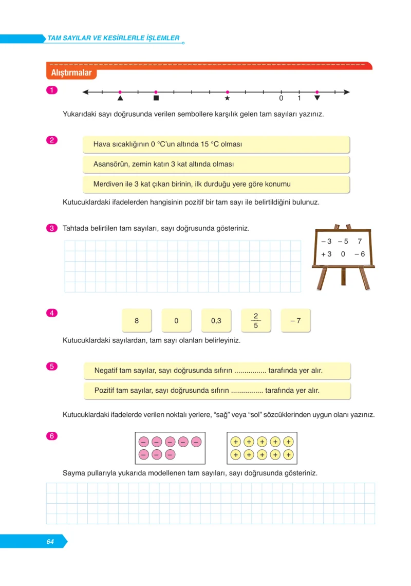 6. Sınıf Matematik Ders Kitabı Cevapları Ata Yayınları Sayfa 64