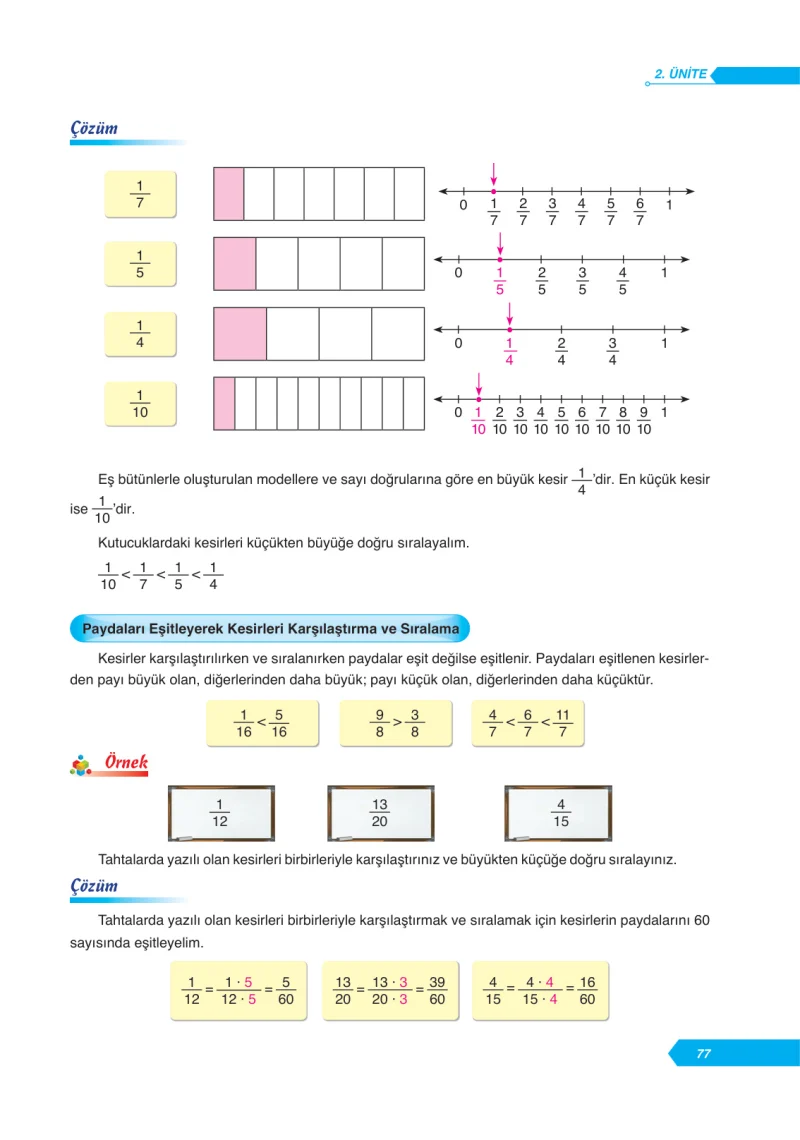 6. Sınıf Matematik Ders Kitabı Cevapları Ata Yayınları Sayfa 77