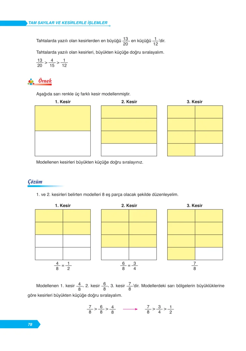 6. Sınıf Matematik Ders Kitabı Cevapları Ata Yayınları Sayfa 78