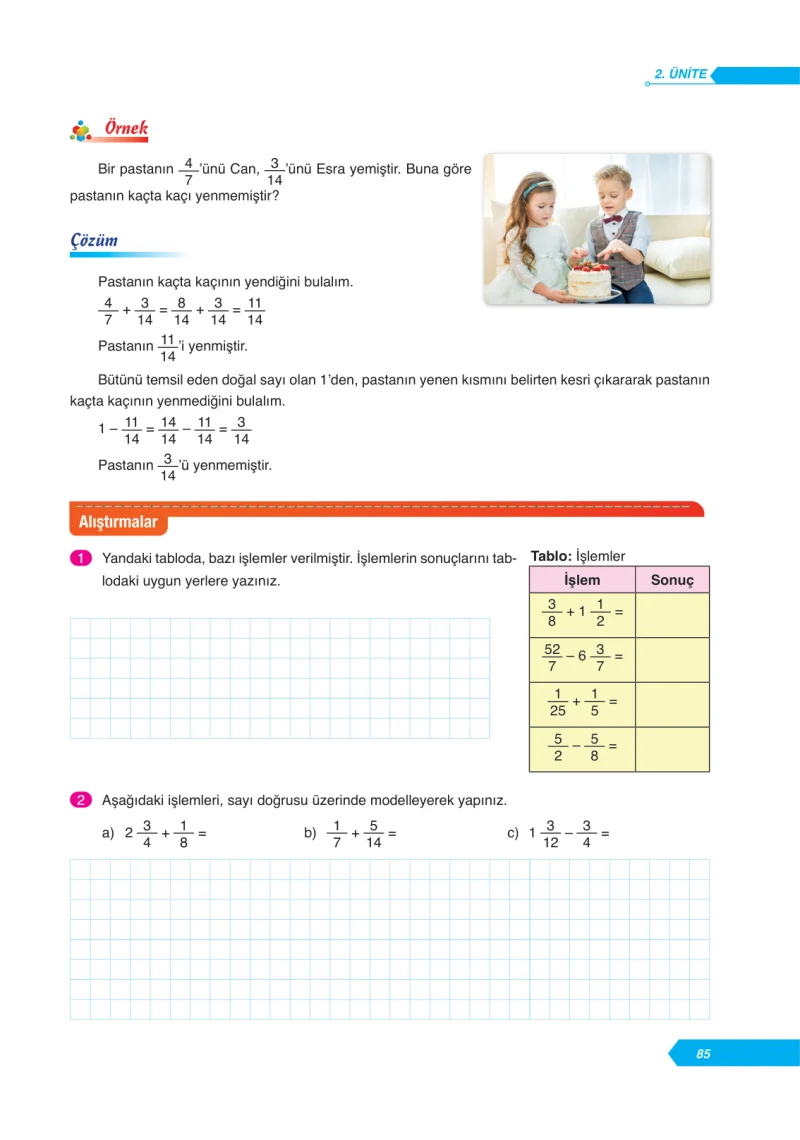 6. Sınıf Matematik Ders Kitabı Cevapları Ata Yayınları Sayfa 85