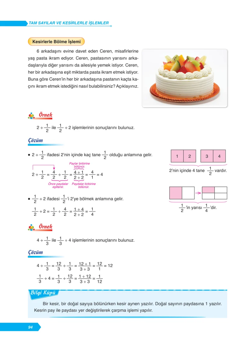 6. Sınıf Matematik Ders Kitabı Cevapları Ata Yayınları Sayfa 94