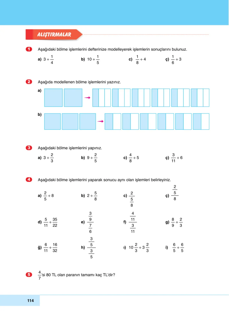 6. Sınıf Matematik Ders Kitabı Cevapları Doğa Yayınları Sayfa 114