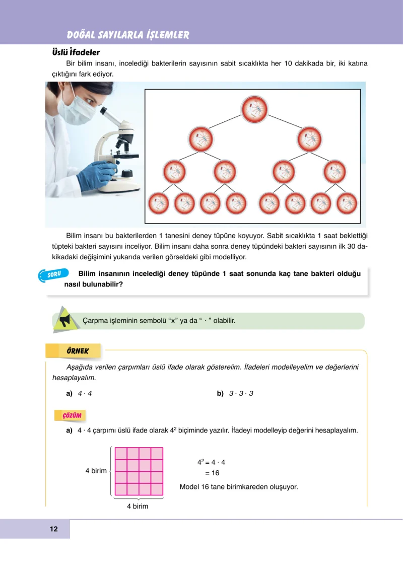 6. Sınıf Matematik Ders Kitabı Cevapları Doğa Yayınları Sayfa 12