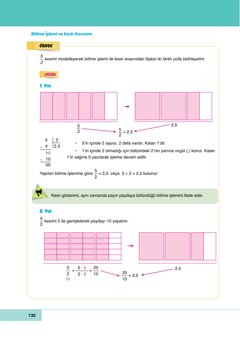 6. Sınıf Matematik Ders Kitabı Cevapları Doğa Yayınları Sayfa 132