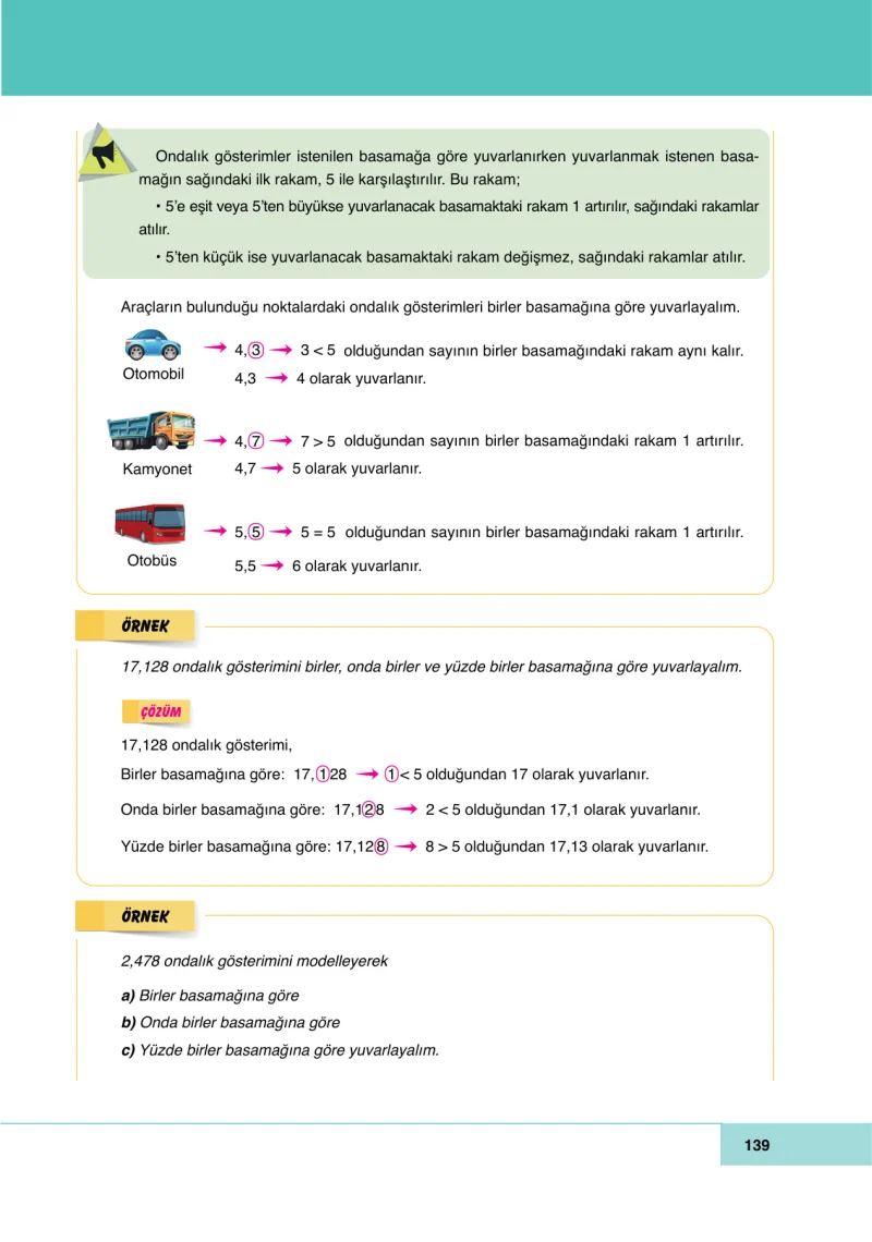 6. Sınıf Matematik Ders Kitabı Cevapları Doğa Yayınları Sayfa 139