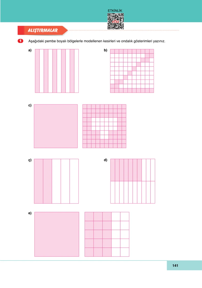 6. Sınıf Matematik Ders Kitabı Cevapları Doğa Yayınları Sayfa 141