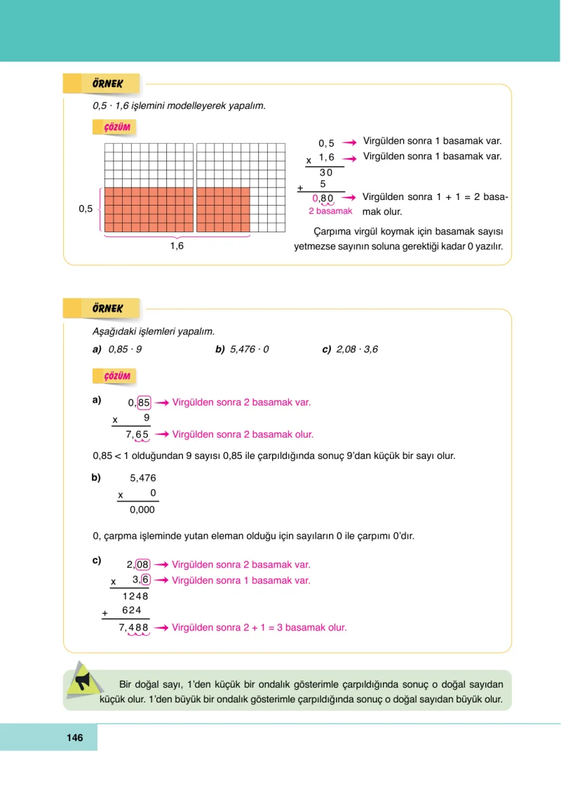 6. Sınıf Matematik Ders Kitabı Cevapları Doğa Yayınları Sayfa 146