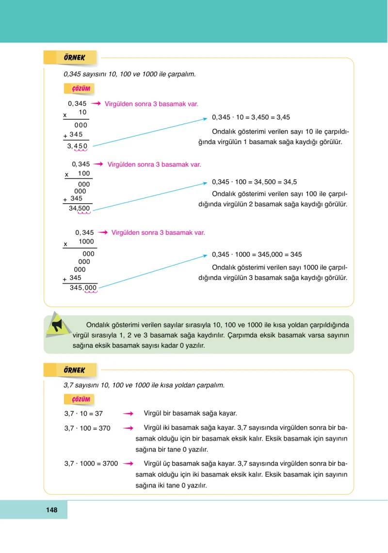 6. Sınıf Matematik Ders Kitabı Cevapları Doğa Yayınları Sayfa 148