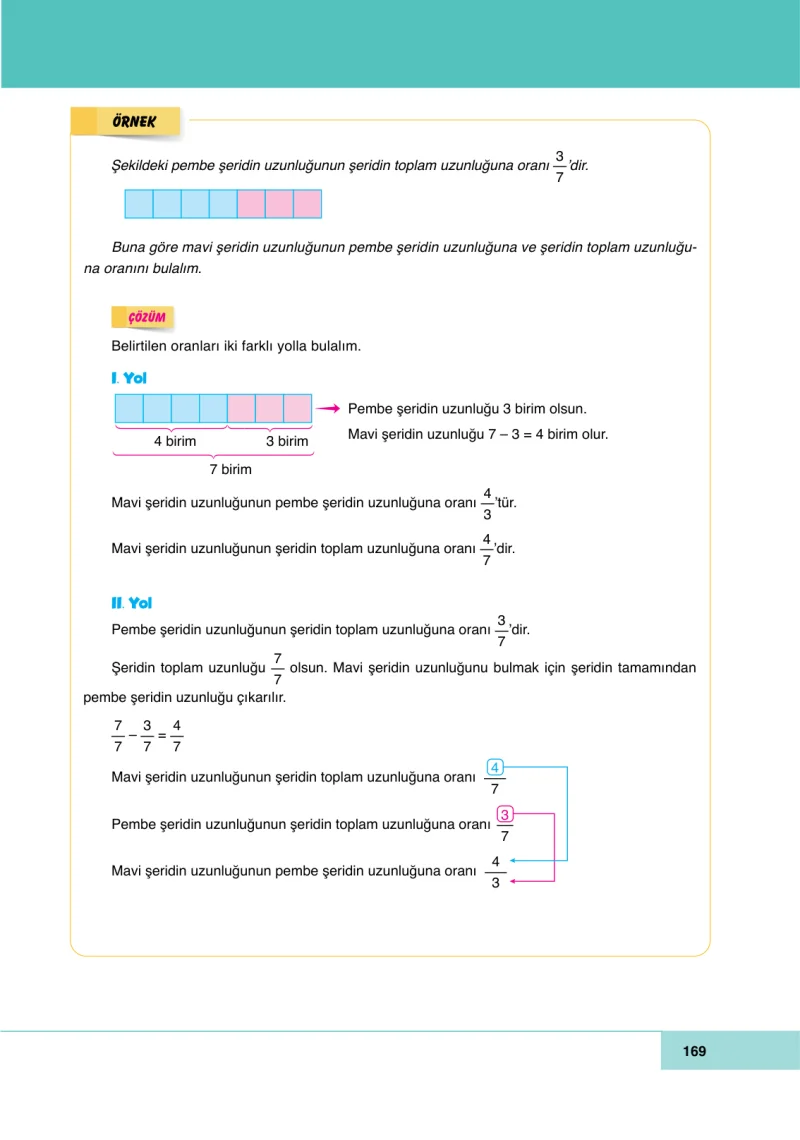 6. Sınıf Matematik Ders Kitabı Cevapları Doğa Yayınları Sayfa 169